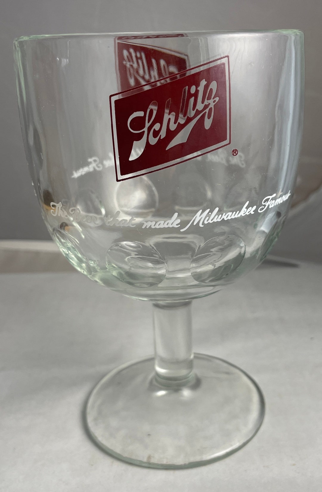Vintage Schlitz Beer Goblet, Schlitz, Milwaukee, Schlitz Beer, Beer