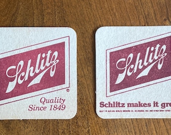 Vintage Giant 1970's Schlitz Light Beer Plastic World Globe
