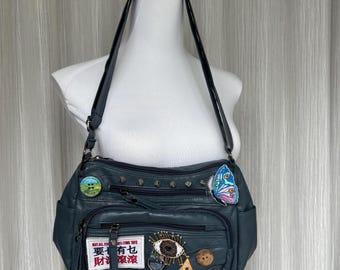 Y2K Handmade Remake Shoulder Bag Punk Style Handbag Gothic Bag Y2k