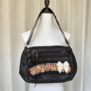 Handmade remake leather bag punk handbags crossbody bags cute bags tote bags for women girl party bags travel bags