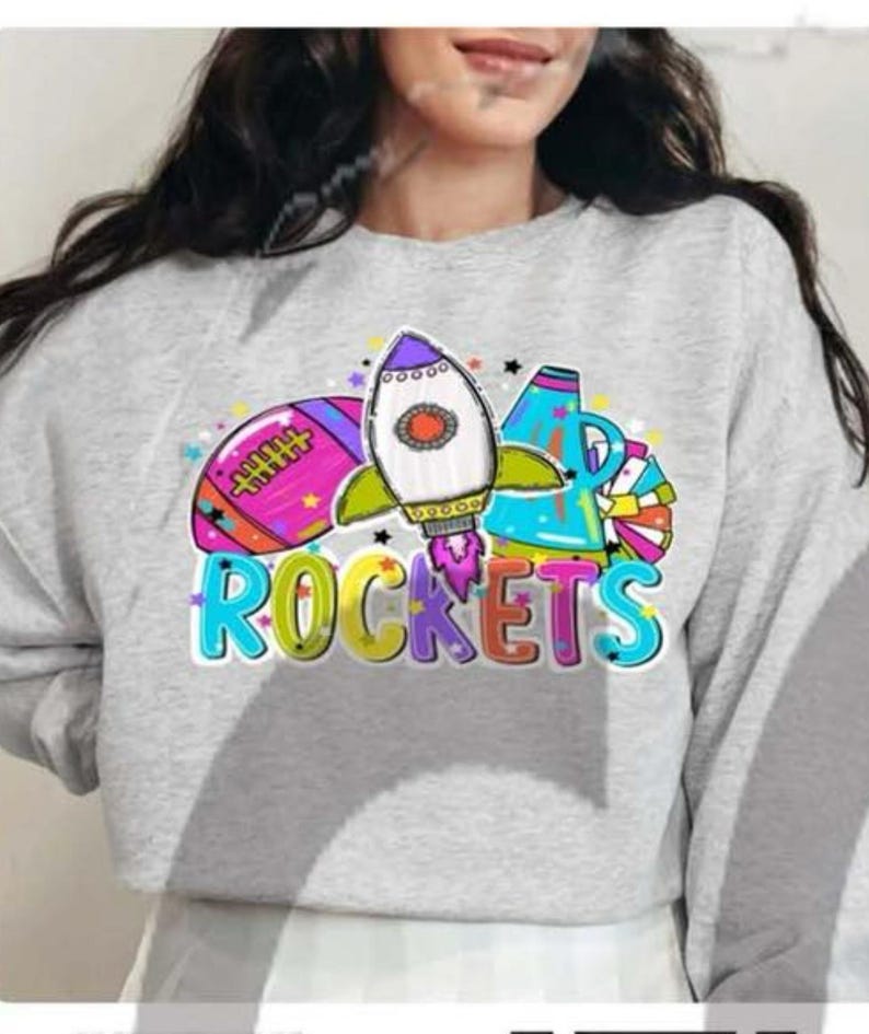 Neshoba Central Rockets Football Cheer Sweatshirt - Etsy