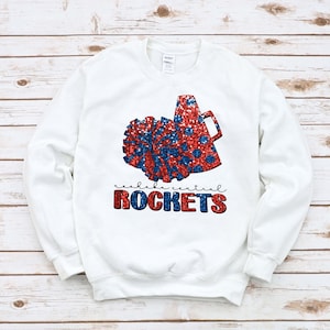 Neshoba Central Rockets Cheer Sweatshirt • Cheer sweatshirt • football • sequin