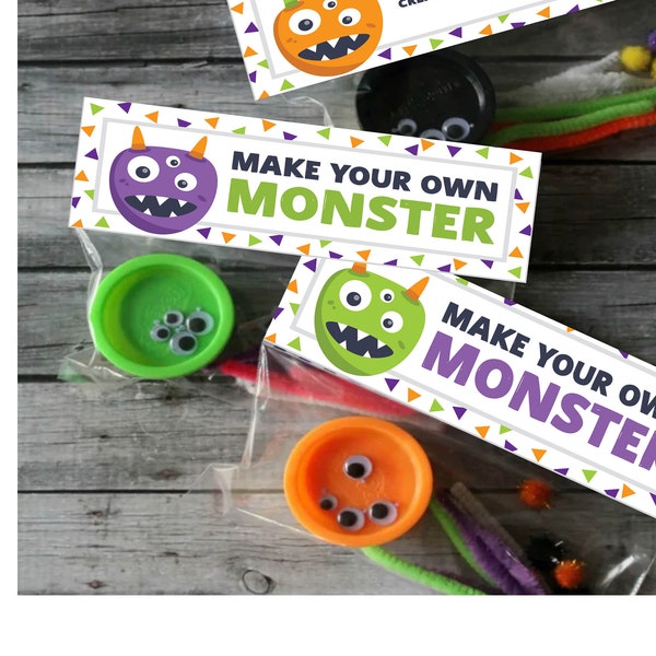 Make Your Own Monster Topper jpg printable