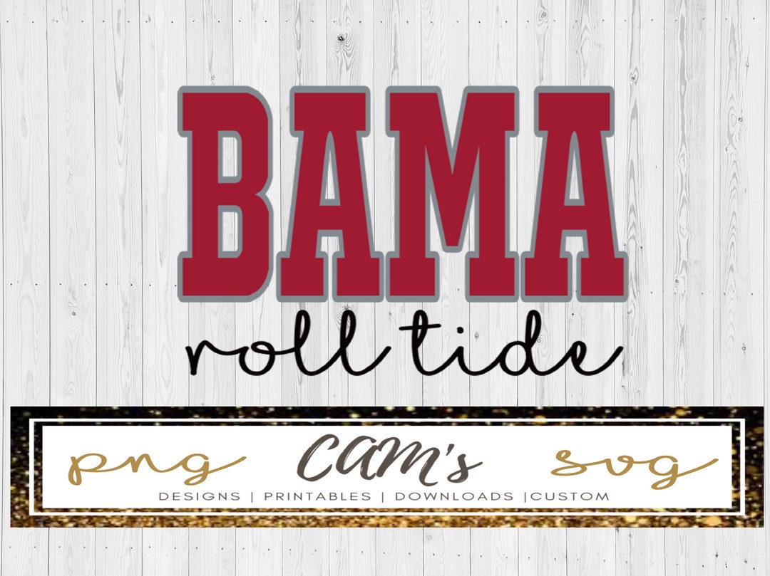 Bama Football Png I Roll Tide I Bama Svg I - Etsy UK