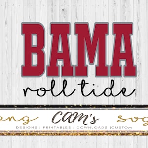 Bama football png I Roll Tide I Bama svg I