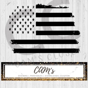 Distressed American Flag png jpg digital download