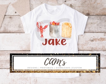 Watercolor Crawfish Boil Trio png • watercolor Crawfish Boil Trio jpg