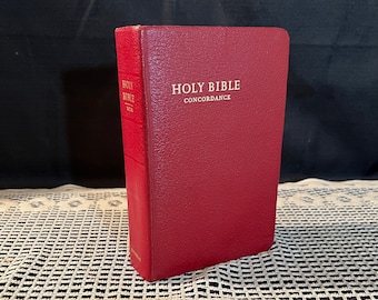 1970, The Holy Bible Concordance, Zondervan Publishing House, KJV, Vintage Bible