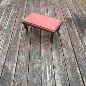 Antique Wood Foot Stool, Old Wooden Bench, Antique Rustic Stool, Primitive Stool