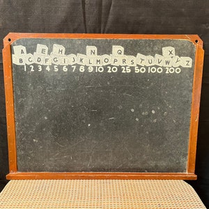 Vintage Children&#39;s Chalkboard, Blackboard, Large Chalkboard, Children&#39;s Chalkboard