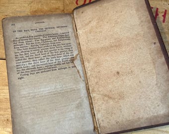 1826年、祈祷書、アンティーク祈祷書、アンティーク宗教書 - Etsy 日本