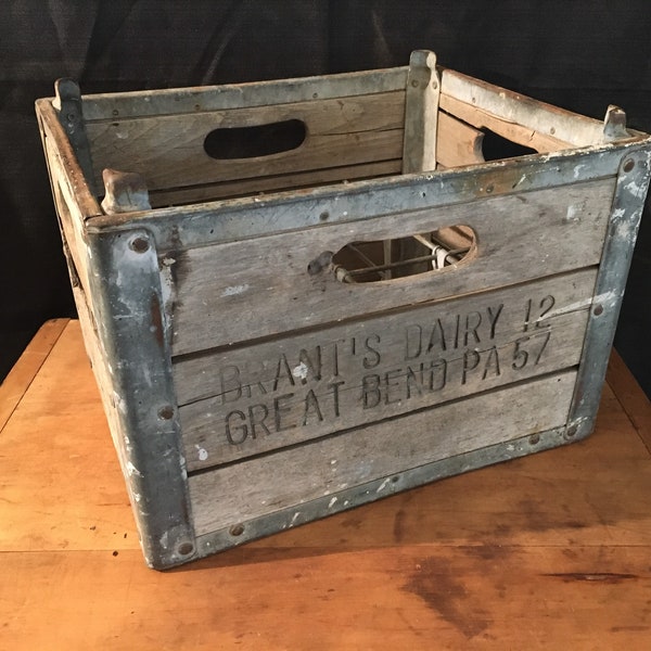 Vintage Milk Crate Etsy