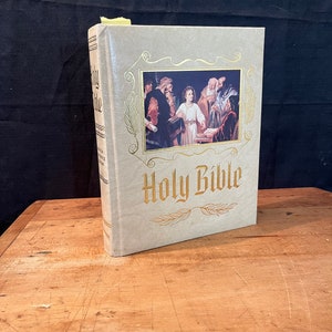 1988, The Holy Bible, King James Version, Vintage Bible, Red Letter Edition, Family Bible
