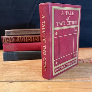 A Tale of Two Cities, Charles Dickens, Antique book
