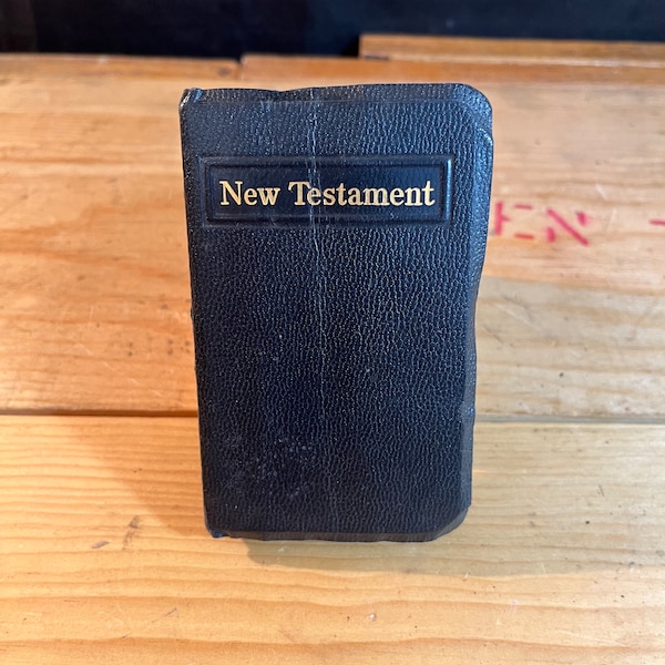 1940's New Testament, WWII Military Pocket Bible, KJV, American Bible Society