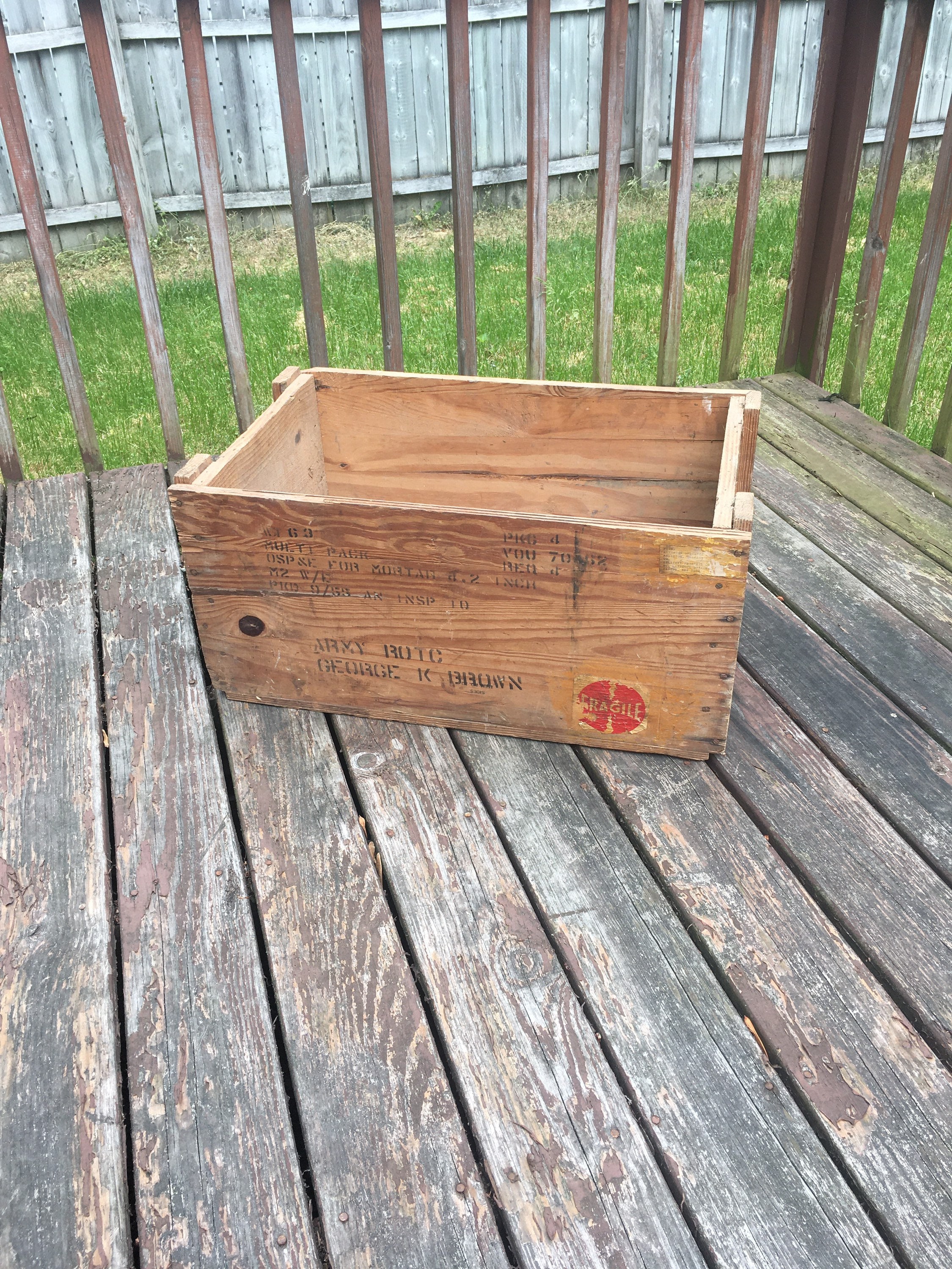 Military Ammo Box Crate – Woody Things, LLC
