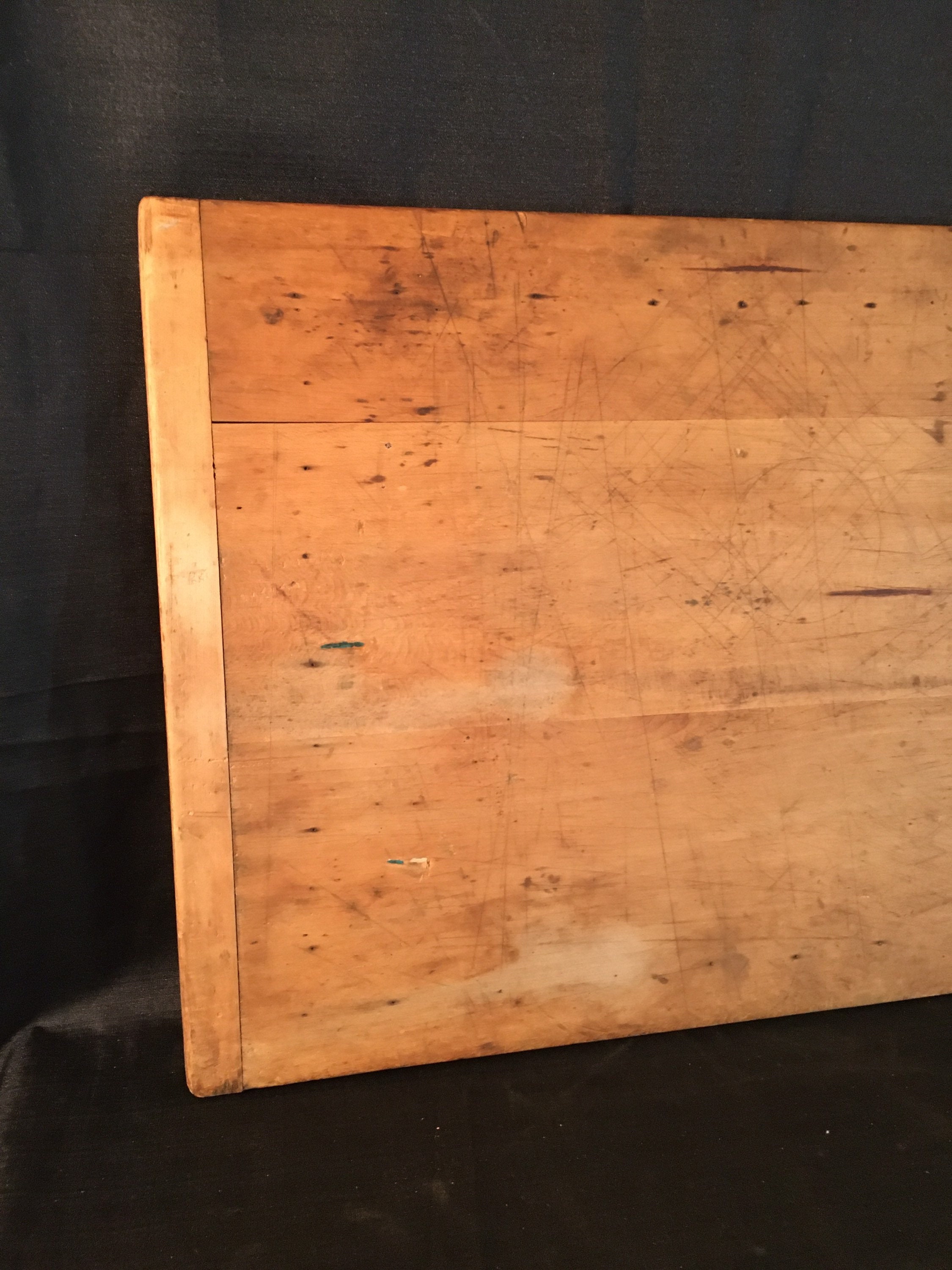 Antique Wood Dough Board Primitive Biscuit Board Large Etsy