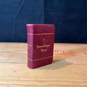 1900&#39;s, The Book of Common Prayer, Eyre & Spottiswoode, Antique Prayer Book, Antique Religious Book, Miniature Book