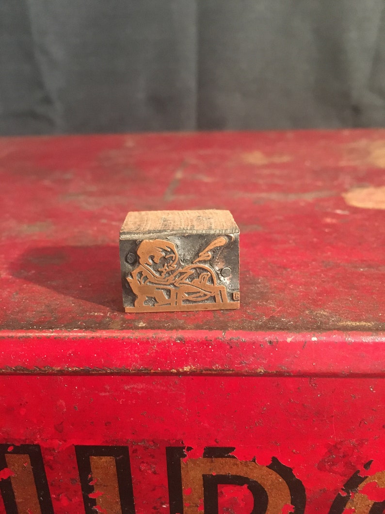 Letterpress Vintage Printer/'s Block