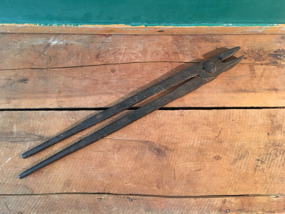 Antique Blacksmith Tongs Hand Tool Blacksmith Tool Etsy