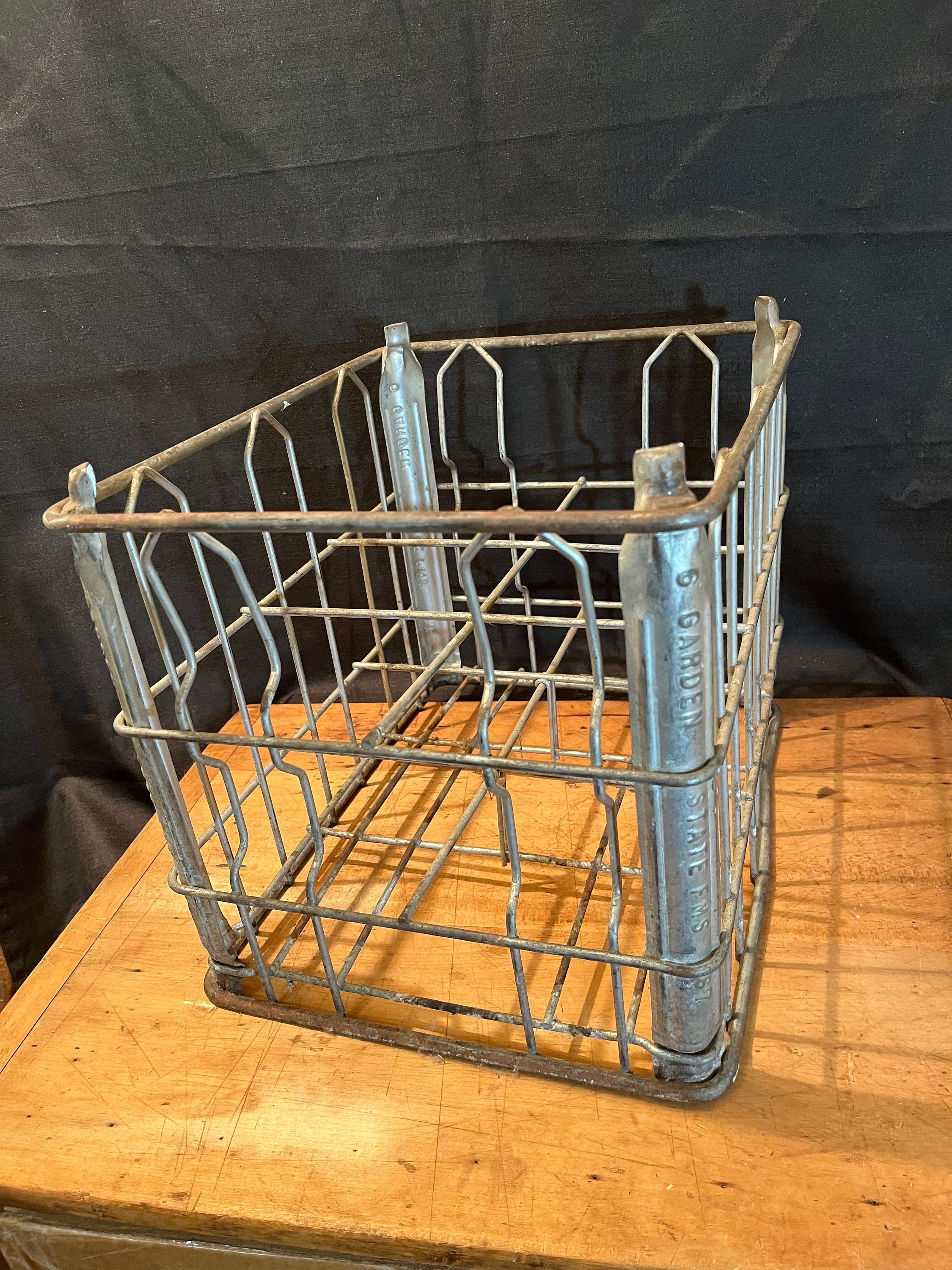 vintage USA70's milk crate ミルククレート US MILK CRATE ミルククレート GRAY ボックス 箱 棚 アメリカ製