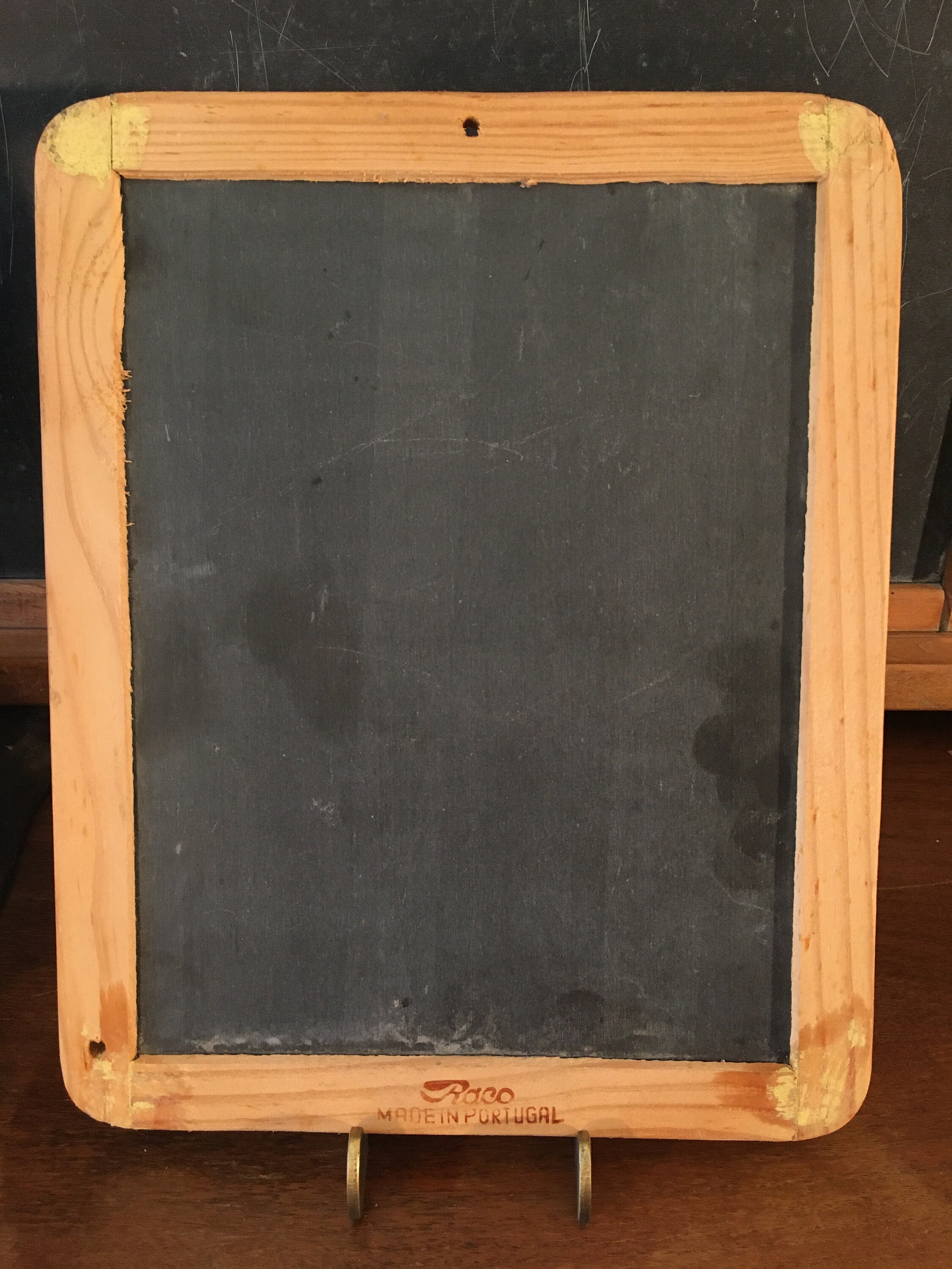 Small Vintage Chalkboard Slate Chalkboard Made in Portugal Etsy