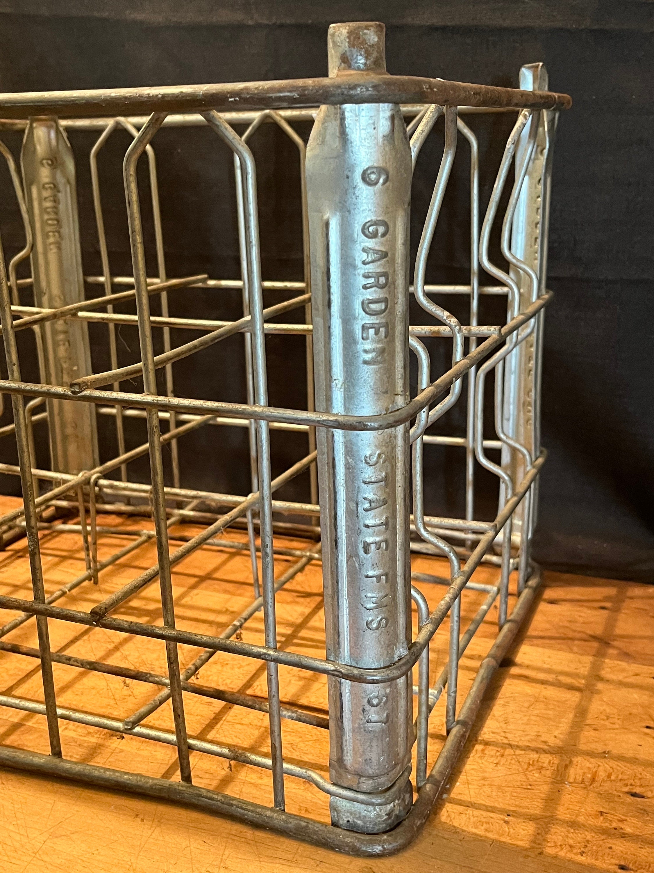 vintage USA70's milk crate ミルククレート US MILK CRATE ミルククレート GRAY ボックス 箱 棚 アメリカ製