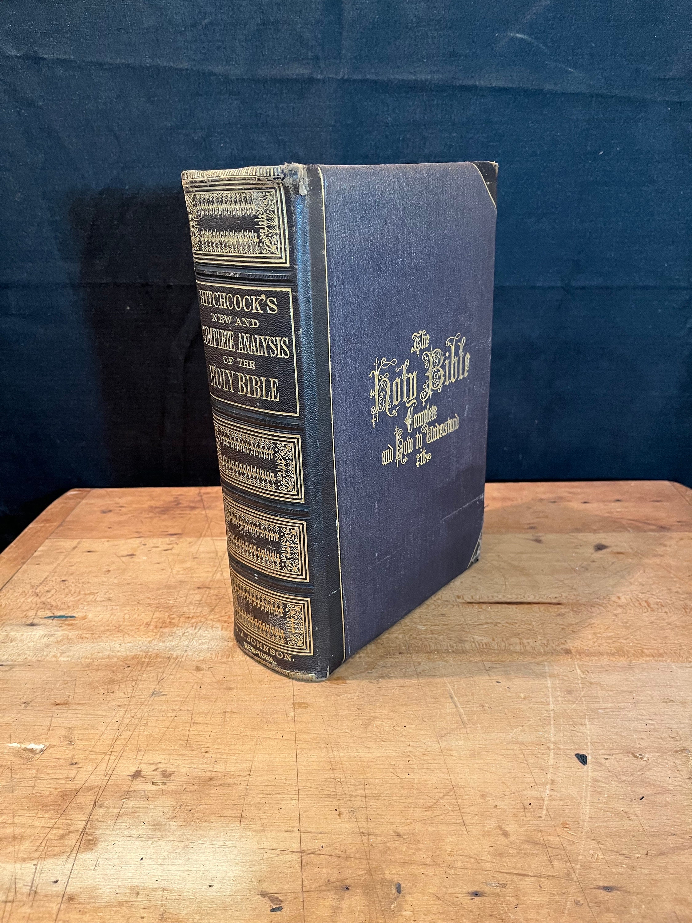 HOLY BIBLE ホーリーバイブル MACK AMC 1869, Holy Bible, Hitchcock's New and Complete Analysis of the