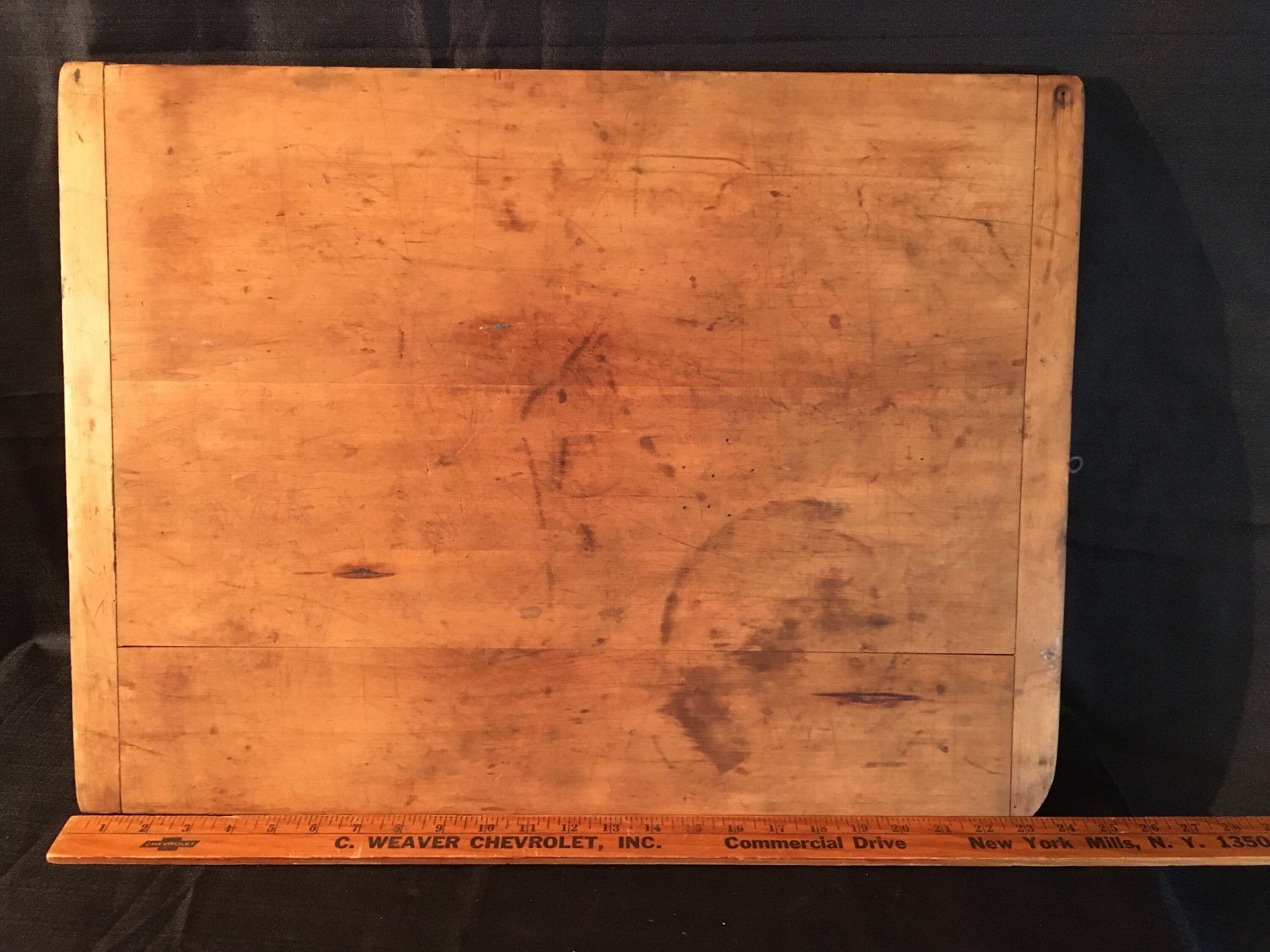 Antique Wood Dough Board Primitive Biscuit Board Large Etsy