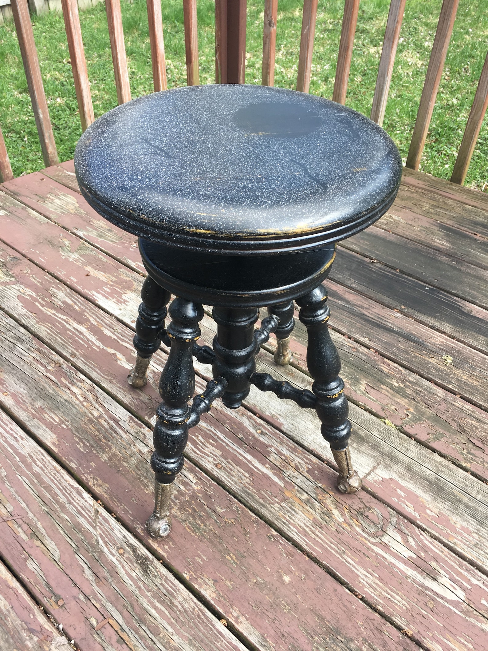 Charles Parker Co Adjustable Piano Stool Antique Piano Stool | Etsy