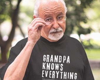 Personalized Grandpa Shirt. Customize for Dad, Papa, Gigi, Mom,Pop... etc. Funny Grandpa Gift Christmas  Birthday T-shirt.  Free Shipping