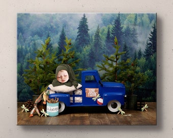 Decoración personalizada de la guardería de la foto del bebé. 12 lindos fondos. Arte de pared sobre lienzo o impresiones enmarcadas. Regalo de bautismo para baby shower de nueva mamá. Envío gratis