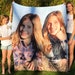Peak Custom Photo Blanket Personalized With A Photo, Logo Or Design. Comfy Picture Blanket Also  Great For Picnics And Beach. Free Shipping 