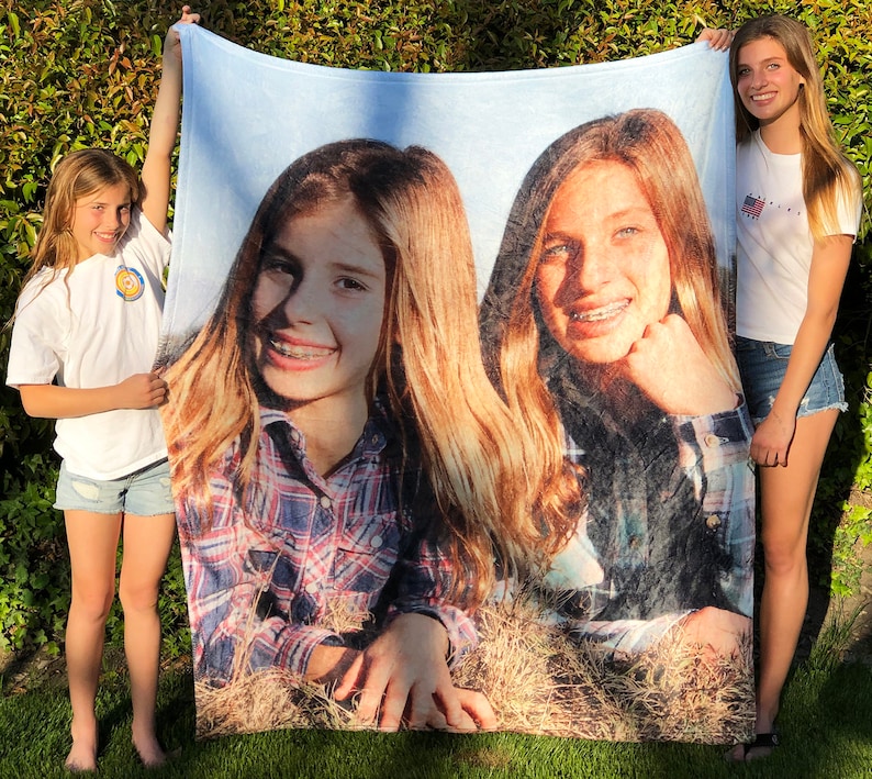 Peak Custom Photo Blanket Personalized With A Photo, Logo Or Design. Comfy Picture Blanket Also  Great For Picnics And Beach. Free Shipping 