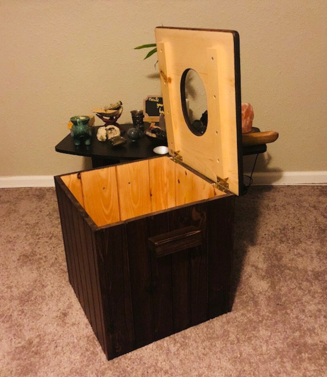 Yoni / Steam Seat w/ Cushion Yoni Chair/ Vaginal Steaming Box Etsy