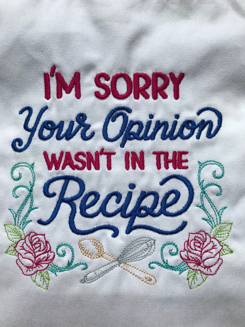Your Opinion Wasn't in the Recipe Apron Mother's Day Etsy