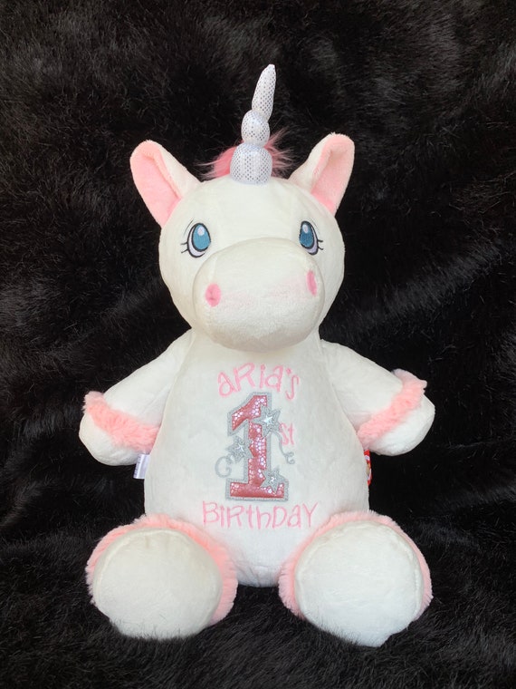 personalized stuffed unicorn