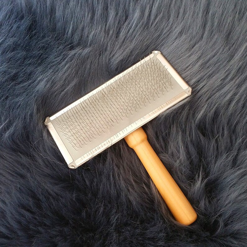 Sheepskin Care Brush Wool Carder Slicker Brush Great for Pet Etsy