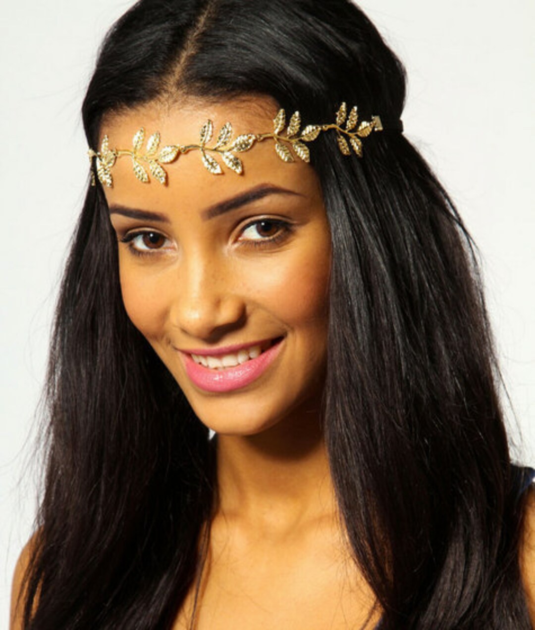 Gold Leaf Headband - Etsy display picture 2