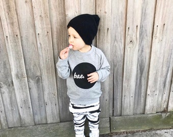 Baby Boy and Toddler Boy or Girl slouchy beanie hoodie black white gray, Christmas gift for boys