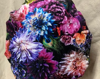 feathers scrub hat Peacock Euro Pixie