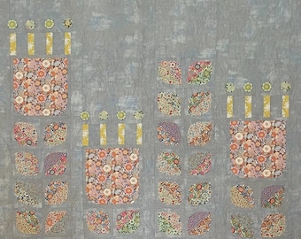 Fields 'A Bloom Quilt Kit using Tilda "Wallflower" fabrics 62" x 73.5"