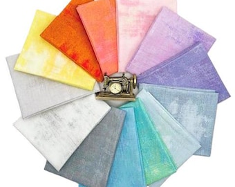 グランジ パステル、ファット クォーター バンドル 13 ピース 18 インチ x 22 インチ。