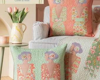 ソングバード・ソワレ ピローキット 19インチ x 19インチ パッチワーク