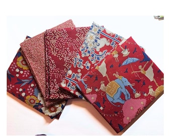 Tilda vintage "Debbie" Fat Quarter Bundle (5 pcs)