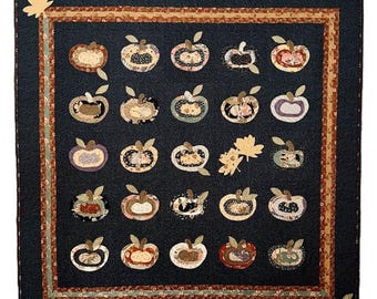 収穫パンプキンキルトキット、Quiltwithmo.com限定、64.5インチ x 64.5インチ