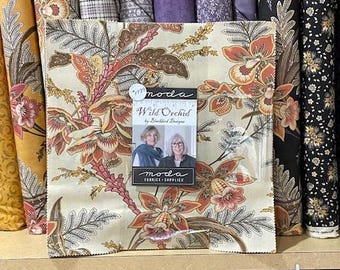 Blackbird DesignsのWild Orchid、最新コレクションLayer Cake 10インチ×10インチの布地スクエア42SKU