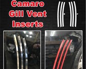 Will Fit Chevrolet Camaro 2010 - 2015 Side Gill Vent Inserts Thick Inlays Vinyl Decals Camaro Stripes 2010 2011 2012 2013 2014 2015
