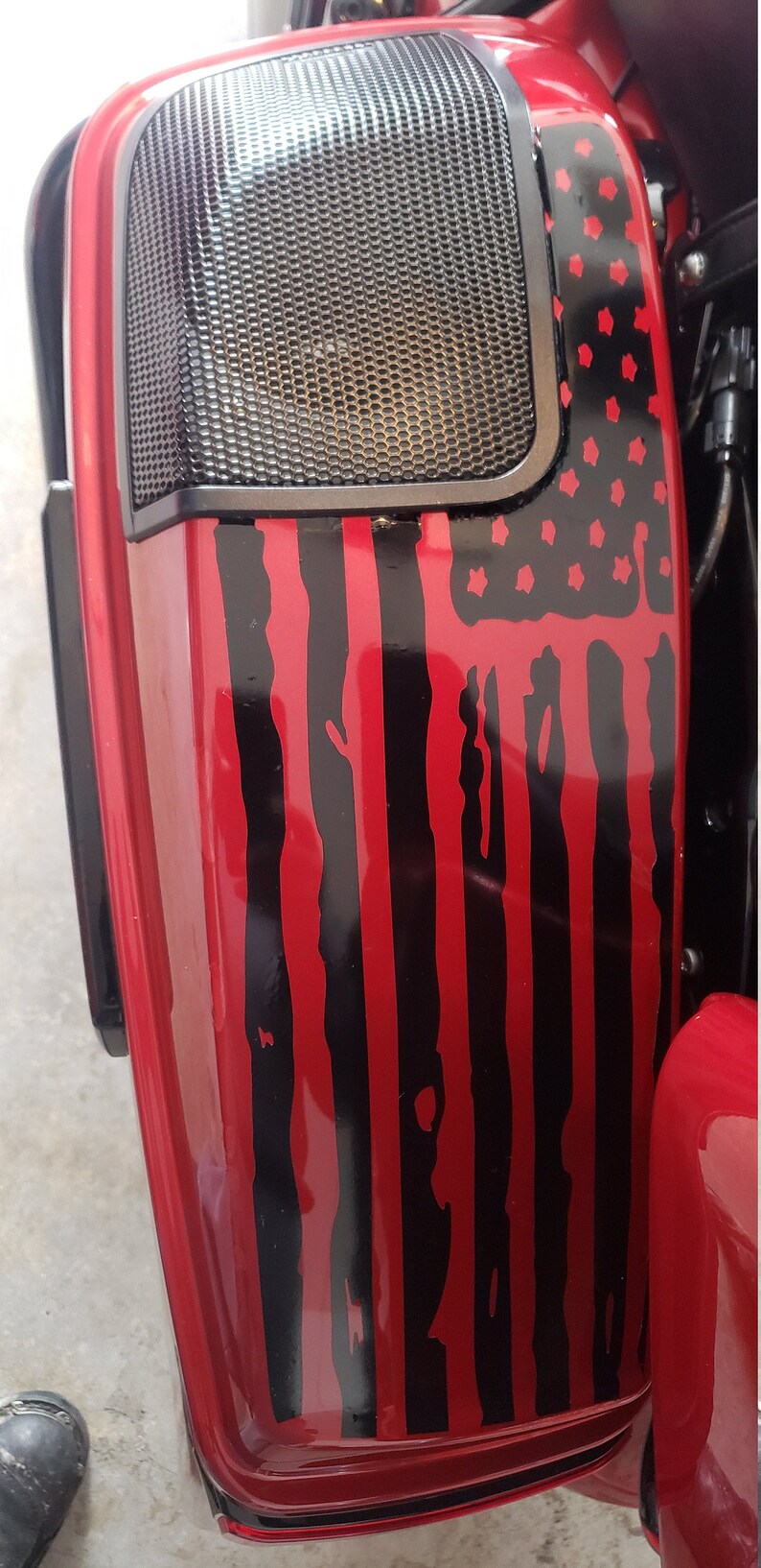 Harley Davidson Street Glide Saddlebag Texas Flag Decals 2014 Etsy