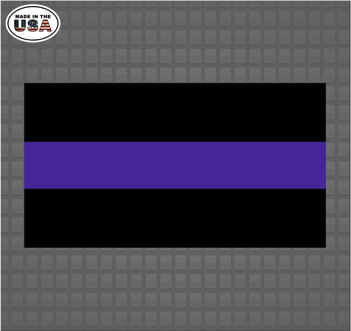 Politician Thin Purple Line Flag Vinyl Decal Sticker Thin | Etsy New